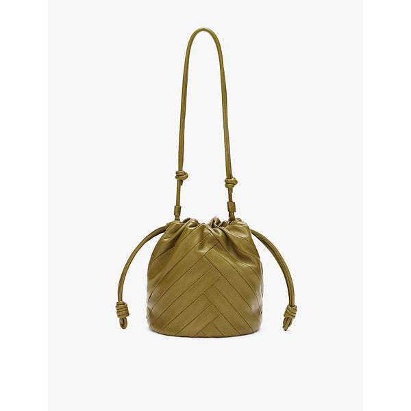 Loewe Flamenco Patchwork leather bucket bag | LYBSTORE