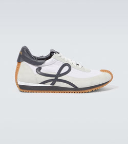 Loewe Flow Runner suede-trimmed sneakers