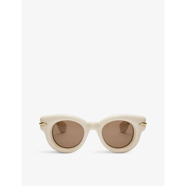 Loewe GSUN444X01 inflated round-frame nylon sunglasses | LYBSTORE