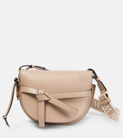 Loewe Gate Dual Small leather and jacquard shoulder bag