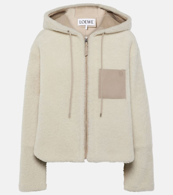 Loewe Hooded shearling jacket