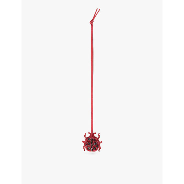 Loewe Ladybug beaded leather key charm | LYBSTORE