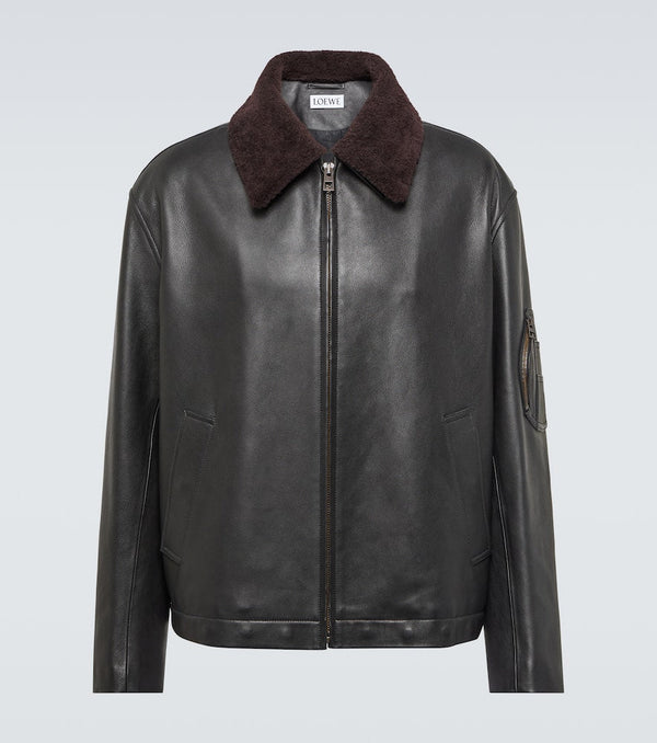 Loewe Leather bomber jacket