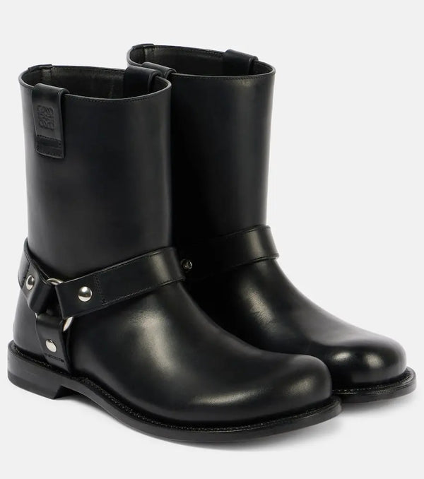 Loewe Paula's Ibiza Campo leather biker boots | LYBSTORE