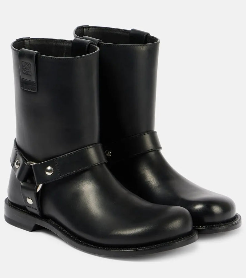 Loewe Paula's Ibiza Campo leather biker boots