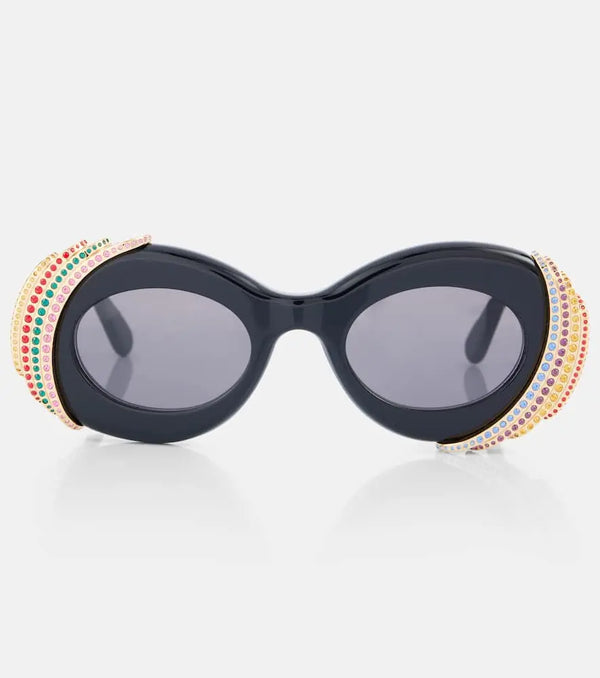 Loewe Paula's Ibiza embellished round sunglasses