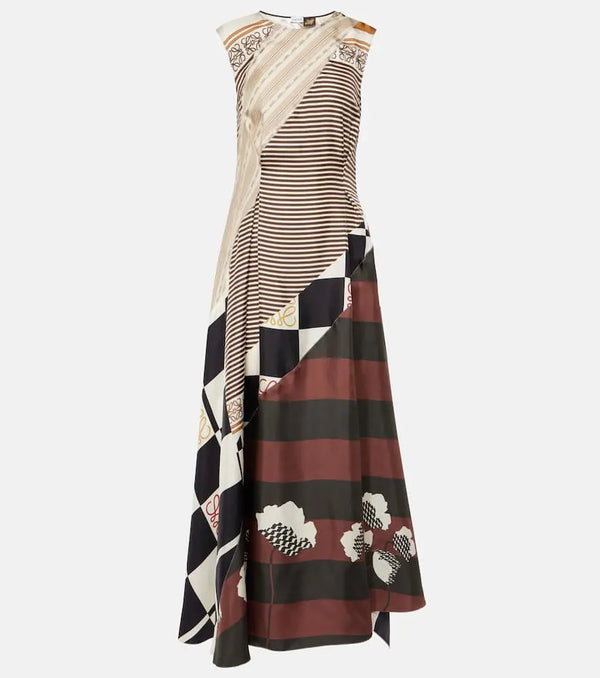 Loewe Paula's Ibiza printed silk twill gown | LYBSTORE