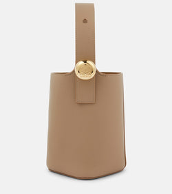 Loewe Pebble Mini leather bucket bag