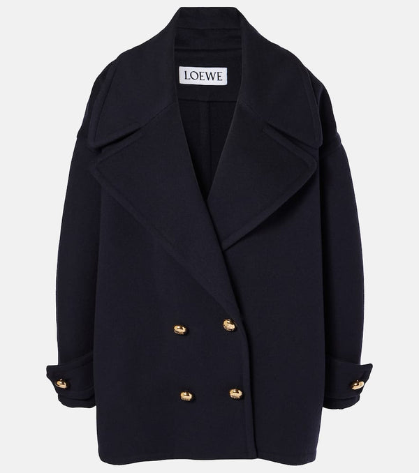 Loewe Pebble wool peacoat