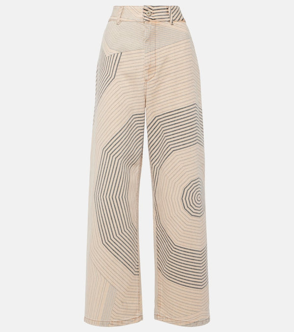 Loewe Printed high-rise boyfriend jeans