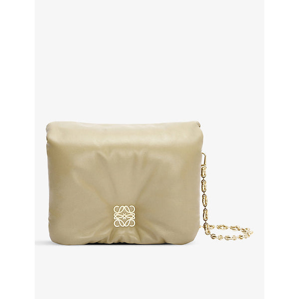 Loewe Puffer Goya logo-embellished leather shoulder bag | LYBSTORE