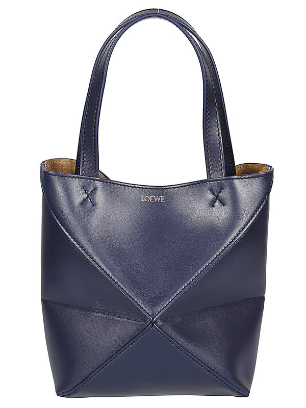 Loewe Puzzle Fold Mini Leather Tote Bag