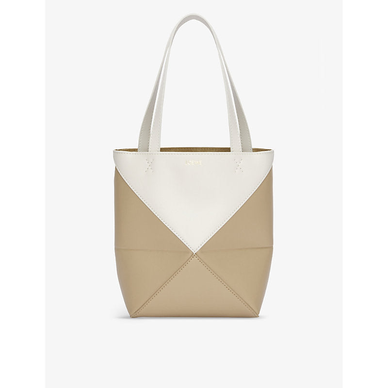 Loewe Puzzle Fold mini leather tote bag