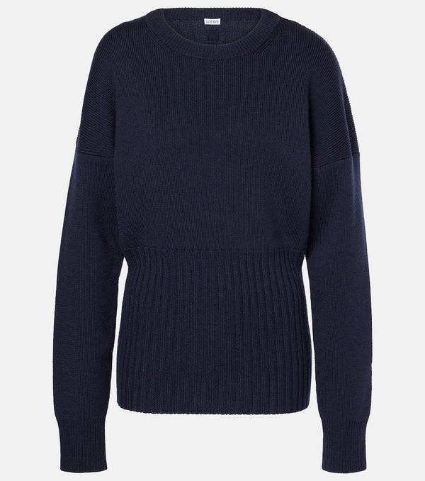 Loewe Ribbed-knit wool sweater | LYBSTORE