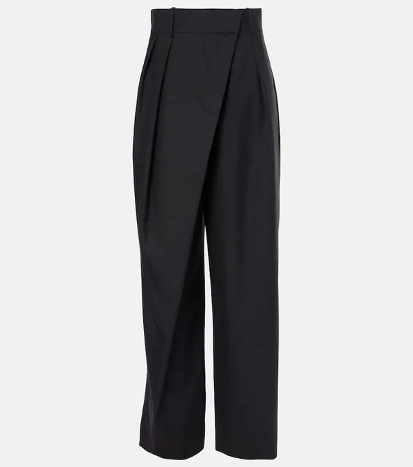 Loewe Wrap wool wide-leg pants | LYBSTORE