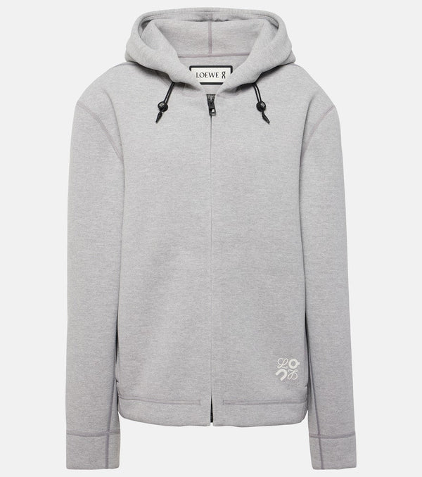 Loewe x On logo jersey hoodie