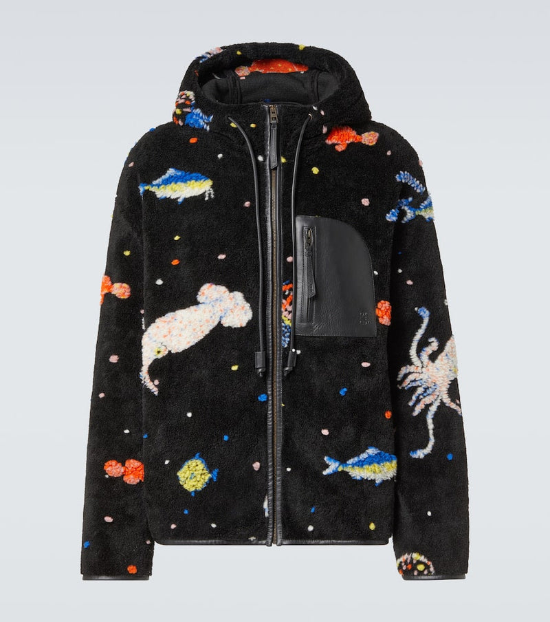 Loewe x Suna Fujita Deep Sea fleece jacket