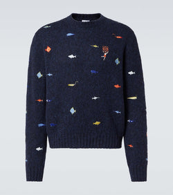 Loewe x Suna Fujita Deep Sea wool sweater