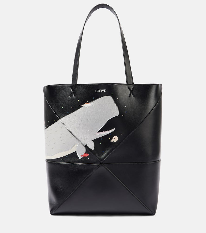 Loewe x Suna Fujita Puzzle Fold Whale Large tote bag