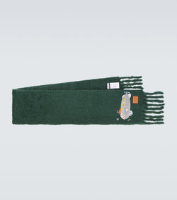 Loewe x Suna Fujita Submarine mohair-blend scarf