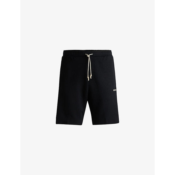 Mens Logo-embossed regular-fit stretch-cotton shorts