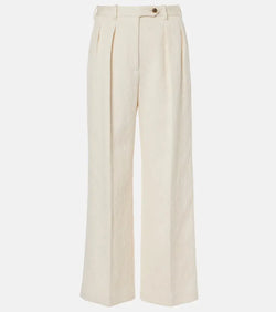 Loro Piana Bart quilted cotton-blend wide-leg pants