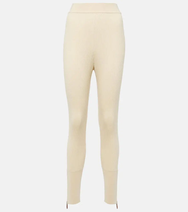 Loro Piana Cashmere and silk-blend leggings | LYBSTORE