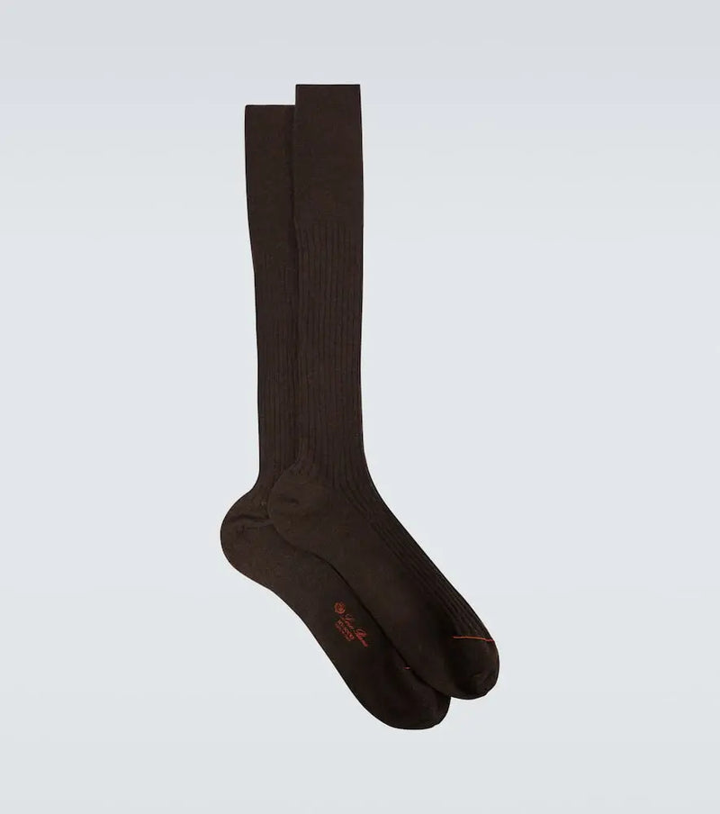 Loro Piana Cashmere and silk-blend socks