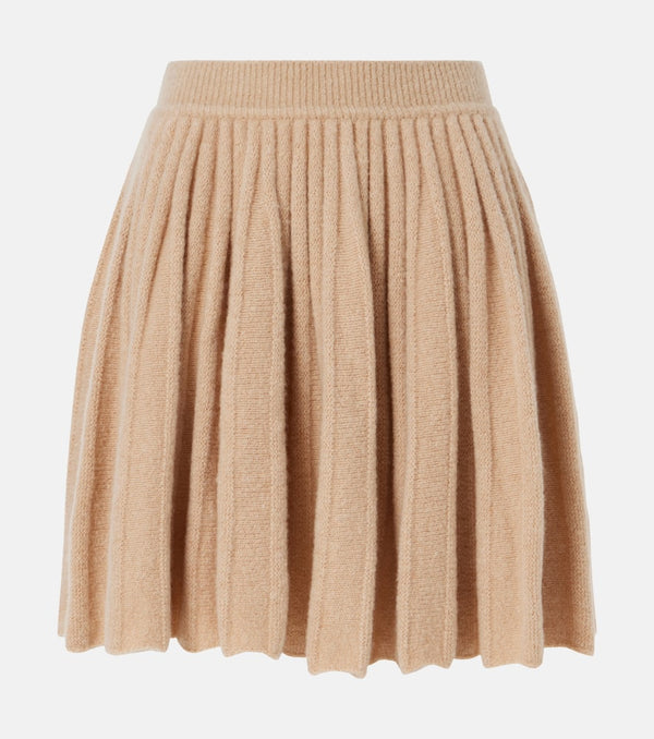 Loro Piana Cocooning cashmere and silk bouclé miniskirt