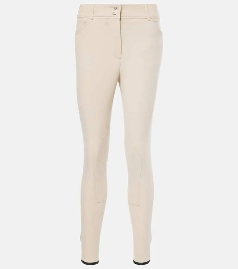 Loro Piana Doris cotton-blend twill slim pants | LYBSTORE