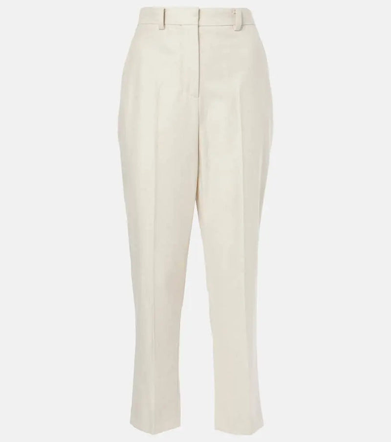 Loro Piana Doyle wool and cashmere straight pants