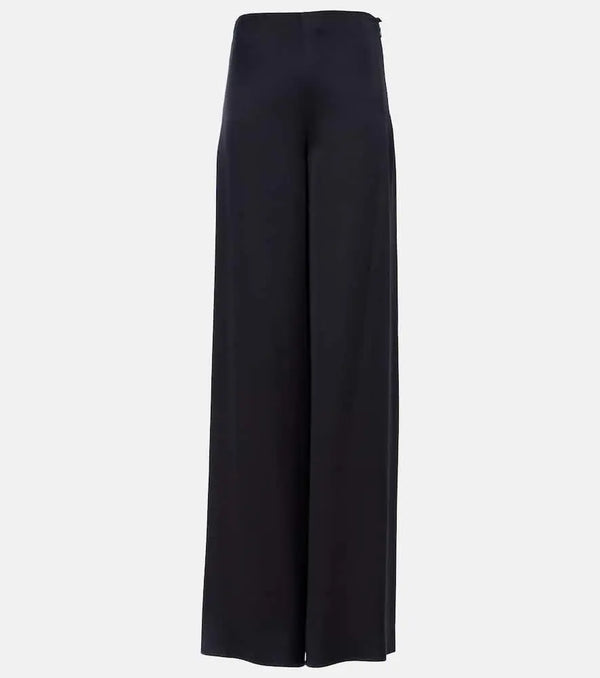 Loro Piana Dresden silk satin wide-leg pants