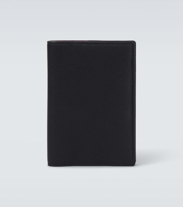 Loro Piana Extra leather passport holder