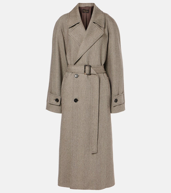 Loro Piana Foster herringbone virgin wool coat