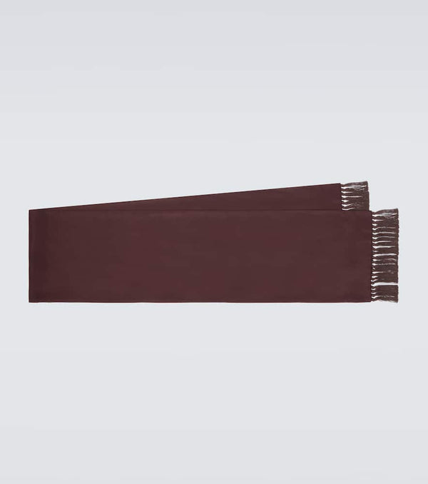 Loro Piana Fringed silk scarf