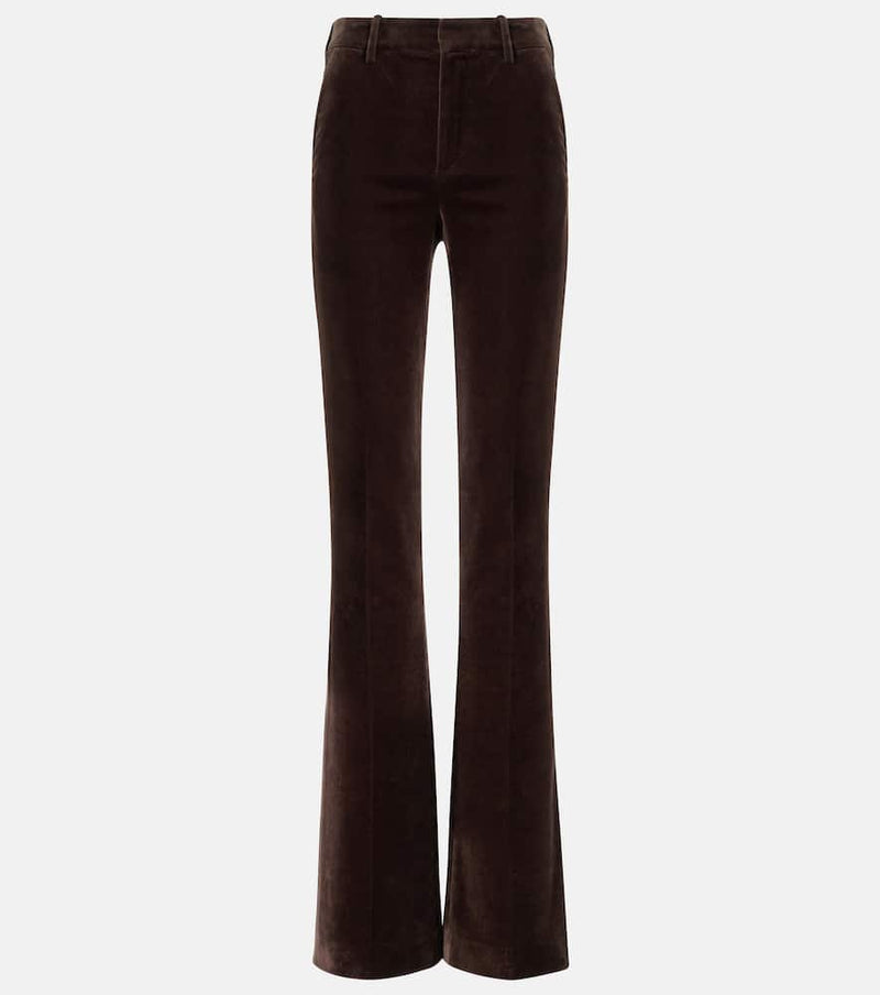 Loro Piana Gaby cotton velvet straight pants