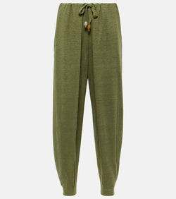 Loro Piana Gargano linen tapered pants | LYBSTORE