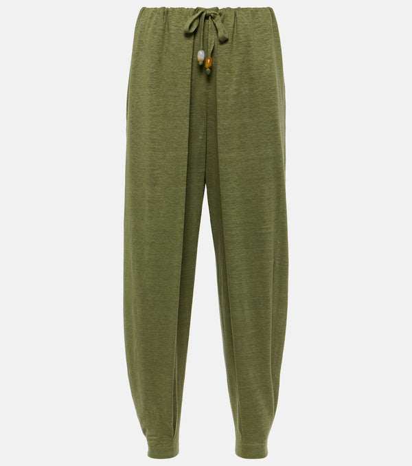 Loro Piana Gargano linen tapered pants