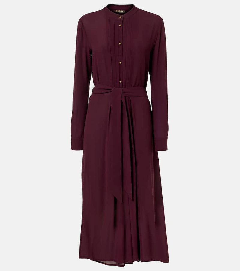 Loro Piana Hattie silk crepe midi dress