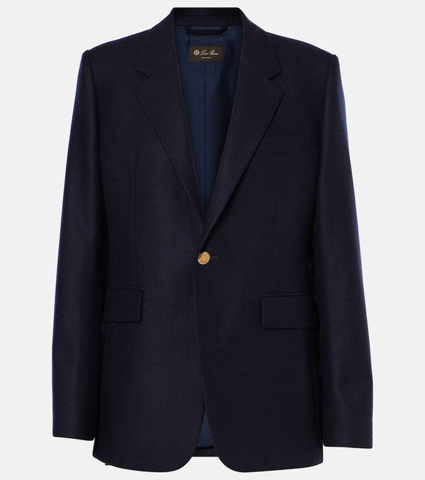 Loro Piana Hellen wool and cashmere flannel jacket