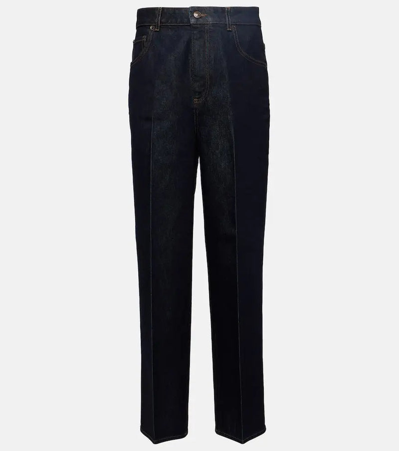 Loro Piana High-rise cropped straight jeans | LYBSTORE