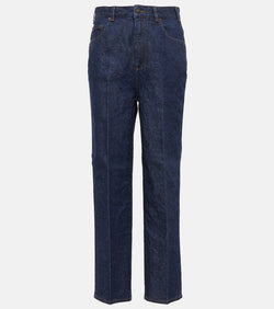 Loro Piana High-rise straight-leg jeans