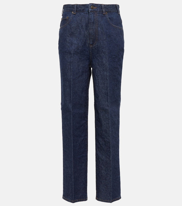 Loro Piana High-rise straight-leg jeans