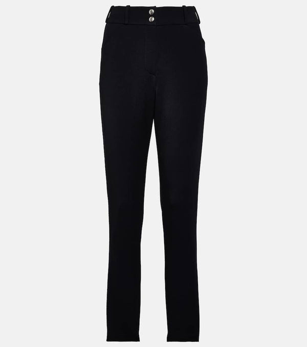 Loro Piana High-rise wool-blend slim pants