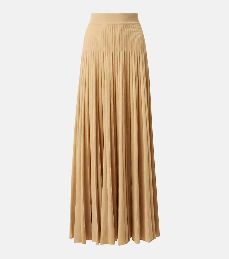 Loro Piana Luciole cashmere-blend maxi skirt