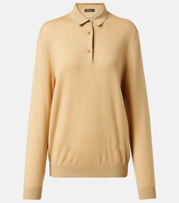 Loro Piana Luciole cashmere-blend polo sweater