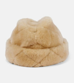 Loro Piana Maggie quilted shearling hat