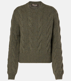 Loro Piana Napier cable-knit cashmere sweater