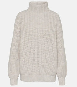 Loro Piana Oversized cashmere turtleneck sweater | LYBSTORE