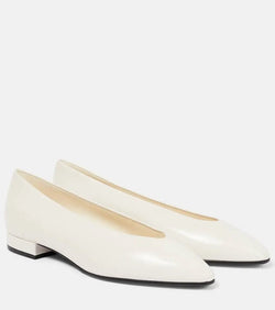 Loro Piana Rebecca leather ballet flats | LYBSTORE